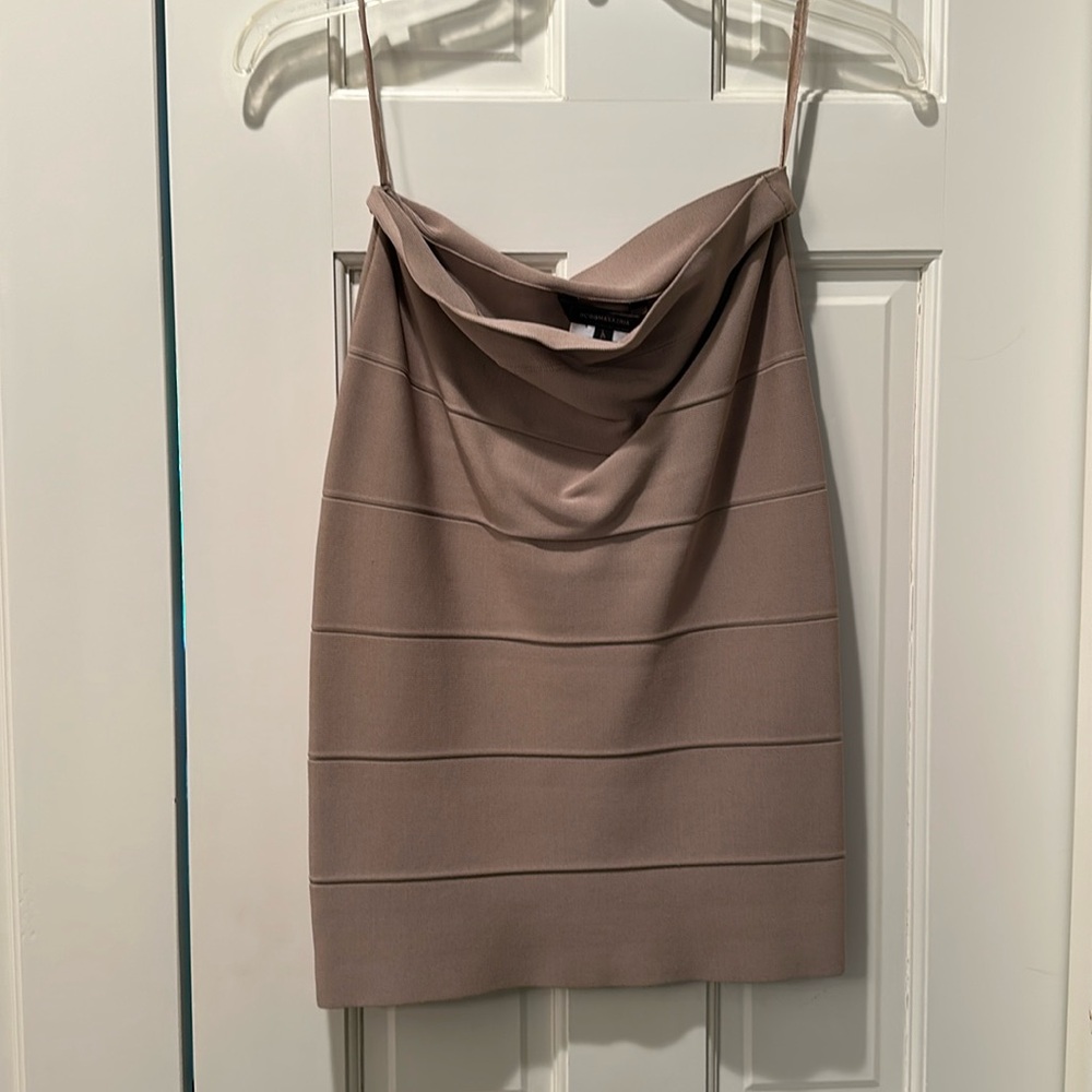 BCBGmaxazria - bandage skirt size S- taupe - like new - great fit